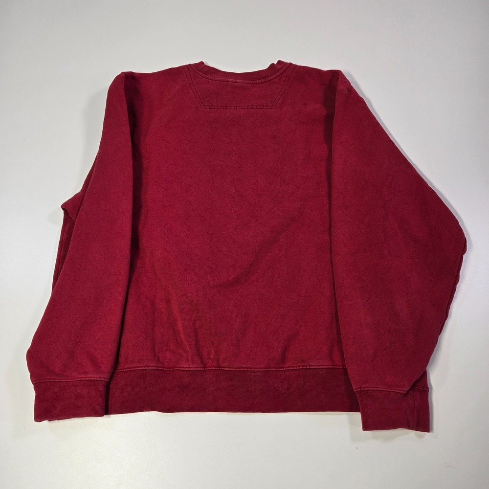 Vintage LL Bean Sweatshirt Mens Large Red Crew Neck Spellout Embroidered 1912 - Picture 5 of 8
